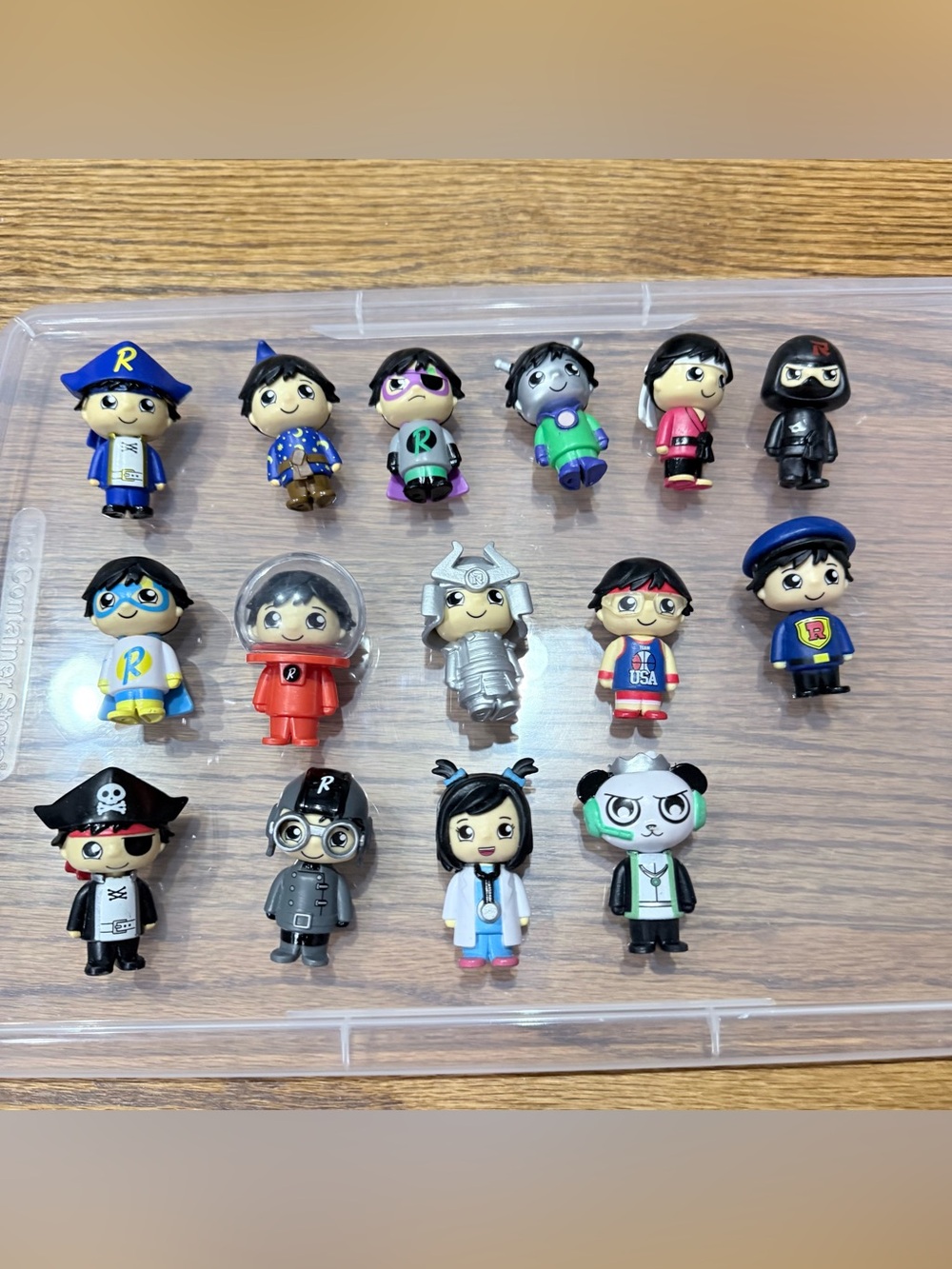 Ryan's World Mini Figures Lot of 15 Toys Titan Ninja Panda Astronaut Pirate
